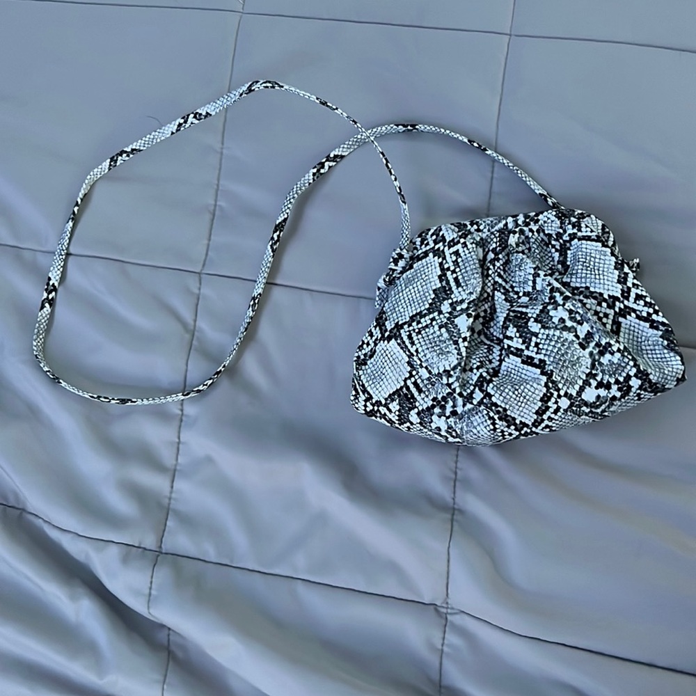 Snake print purse